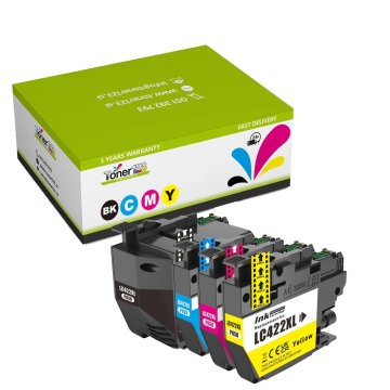 Toner123 Komplet Brother LC422XLVAL (BK, C, M, Y) / MFC-J5340DW, MFC-J5345DW, MFC-J5740DW, MFC-J6540DW, MFC-J6940DW zamjenske tinte (4) - crna XL, cijan XL, magenta XL, žuta XL