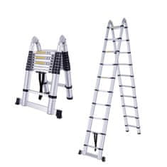 MXM 2u1 teleskopske ljestve sa zglobom - 8 m, aluminijske