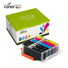 Toner123 Komplet Canon PGI-550PGBK + 4× CLI-551 / Pixma IP7250, MG5450, MG5550, MG6350, MG6450, MG7150, MX725, MX925 zamjenske tinte (5) - pigment crna XL, crna XL, cijan XL, magenta XL, žuta XL