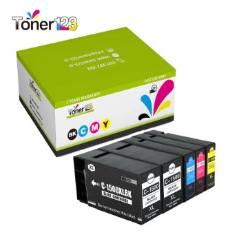 Toner123 Komplet Canon PGI-1500XL / Maxify MB2050, MB2150, MB2350, MB2750 zamjenske tinte (5) - 2 x crna, cijan, magenta, žuta