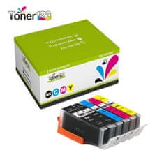 Toner123 Komplet Canon PGI-580PGBK + 4× CLI-581 (BK,C,M,Y) / Pixma TR7550, TR8550, TS6150, TS6151, TS6350, TS6351, TS8150, TS8151, TS8152, TS8350 zamjenske XXL tinte (5) - PGBK XXL, BK XXL, C XXL, M XXL, Y XXL