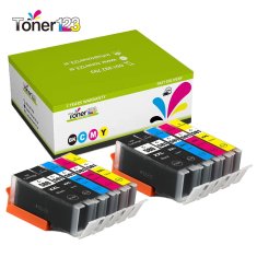 Toner123 Komplet Canon PGI-580PGBK + CLI-581 (BK,C,M,Y) / Pixma TS8150, TS8151, TS8152, TS8350, TS9150, TS9155, TS9550, TS9551 zamjenske XXL tinte (10) - 2x PGBK XXL, 2x BK XXL, 2x C XXL, 2x M XXL, 2x Y XXL