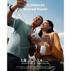 Anker Nano Power Bank 10000 mAh, 45W s ugrađenim USB-C kabelom, bijeli