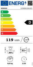 Gorenje DPNE82/GNLWIFI sušilica rublja, 8 kg