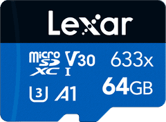 Lexar Memorijska kartica MicroSDXC 633x UHS-I/A1/U3/10 R95 (V30) od 64 GB (LMS0633064G)