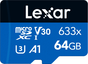 Lexar Memorijska kartica MicroSDXC 633x UHS-I/A1/U3/10 R95 (V30) od 64 GB (LMS0633064G)