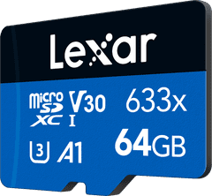 Lexar Memorijska kartica MicroSDXC 633x UHS-I/A1/U3/10 R95 (V30) od 64 GB (LMS0633064G)