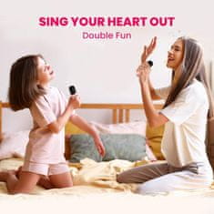 JOJOY® Dječji karaoke uređaj, Bluetooth mikrofon s disko svjetlima i efektima glasa za zabavu | KIDOKE