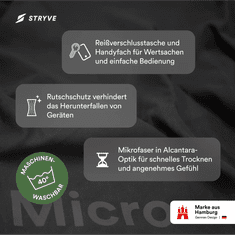 Towell+ Micro, visokokvalitetni sportski ručnik od mikrofibre, sivi