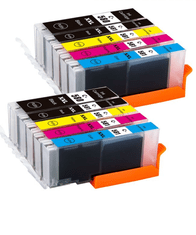 TiskajPoceni Canon 2x PGI-580PGBK + 8× CLI-581 (BK,C,M,Y) Komplet / Pixma TR7550, TR8550, TS6150, TS6151, TS8150, TS8151, TS8152, TS9150, TS9155 kompatibilne XXL kartuše (10) -XXL