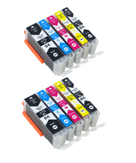 TiskajPoceni Canon PGI-570PGBK 2x + 8× CLI-571 (BK,C,M,Y) Komplet / MG5750 - MG6853, MG7750, MG7753, TS5050, TS6050, TS8050, TS9050 kompatibilne XXL kartuše (10) -XXL