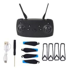 Lean-toys Punjivi 3D 360 LED sklopivi dron s HD kamerom LU800