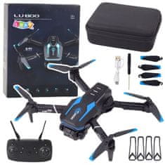 Lean-toys Punjivi 3D 360 LED sklopivi dron s HD kamerom LU800