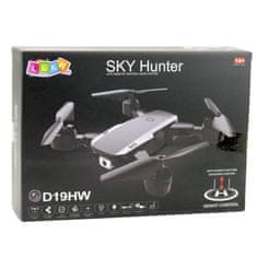 Lean-toys Sklopivi dron s baterijom od 360 stupnjeva i kamerom Sky Hunter D19HW WiFi FPV