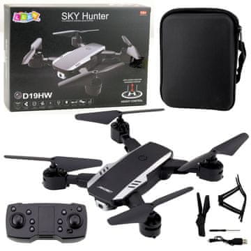 Lean-toys Sklopivi dron s baterijom od 360 stupnjeva i kamerom Sky Hunter D19HW WiFi FPV