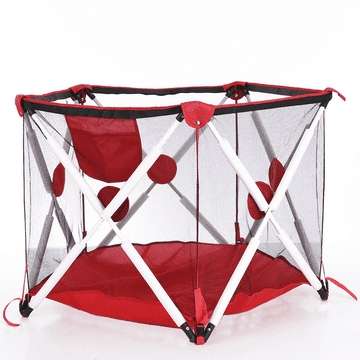 Tavalax Visokokvalitetni rasklopivi vrtić s torbom, crveni