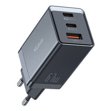 Mcdodo Mcdodo GaN punjač CH-1541, 2x USB-C, 1x USB, 67W, crni