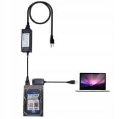 Dexxer Univerzalni USB adapter i napajanje za SATA pogone CD DVD 480Mbps