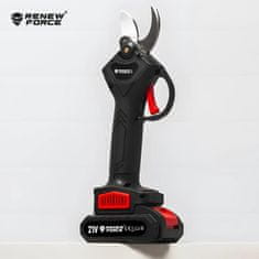 Dexxer Set 21V akumulatorskih škara za orezivanje drveća 2x2Ah, kutija do 30 mm