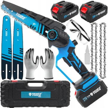 Dexxer Set 21V bezčetkastih akumulatorskih motornih pila 20cm 2x 4Ah u kutiji