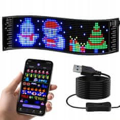 Dexxer Fleksibilni LED RGB zaslon za billboard USB 59cm aplikacija
