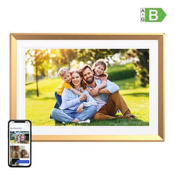 Arzopa Digitalni okvira za slike Arzopa D10 (zlatna) 10.1" s 32 GB memorije i WiFi povezivošću