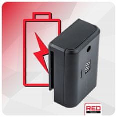 RED TECHNIC Set ručki za usisavanje na baterije s vakuumskom čašicom 200 mm do 200 kg LCD kućište 1,5 Ah