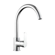 Dexxer Jednoručna kromirana kuhinjska slavina, okretna za 360°