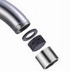 Dexxer Jednoručna kromirana kuhinjska slavina, okretna za 360°