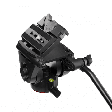 Manfrotto 500X Fluid Video glava z ravno bazo z ploščico 500PLONG (MVH500XAH)