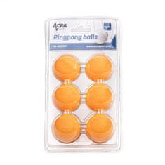 ACRAsport Acra loptice za stolni tenis, 6 kom, 40 mm, ABS