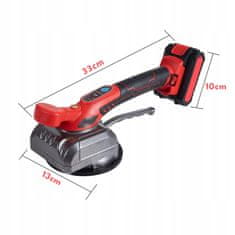 Dexxer 21V baterijska vibrirajuća ploča za polaganje keramike s vakuumom 2x2Ah, kućište 130 mm