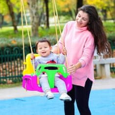 Dexxer 3u1 PVC dječja ljuljačka sa zaštitom do 30 kg roze boje