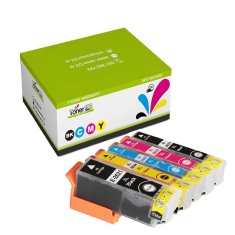Toner123 Komplet Epson 26XL / C13T26364010 zamjenske tinte (5) - crna XL, foto crna XL, cijan XL, magenta XL, žuta XL