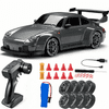 JOJOY® RC drift auto na daljinsko upravljanje, trkaći automobil 20 km/h s baterijom i LED svjetlima | DRIFTOR