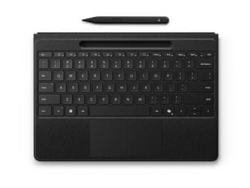 Microsoft Tipkovnica Surface Pro Flex s Slim Pen 2 olovkom, lokalizirano graviranje, crna (8YU-00015)