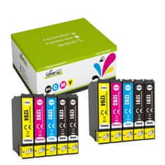 Toner123 Komplet Epson T1291 +T1292 + T1293 + T1294 zamjenske tinte (10) - 4× crna, 2× cijan, 2× magenta, 2× žuta 