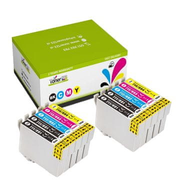 Toner123 Komplet Epson T0711 + T0712 + T0713 + T0714 zamjenske tinte (10) - 4× crna, 2× cijan, 2× magenta, 2× žuta