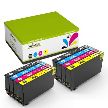 Toner123 Komplet Epson 405XL / Workforce Pro WF-3820, WF-3825, WF-4820, WF-4825, WF-4830, WF-7310, WF-7830, WF-7835, WF-7840 zamjenske tinte (8) - 2x crna XL, 2x cijan XL, 2x magenta XL, 2x žuta XL