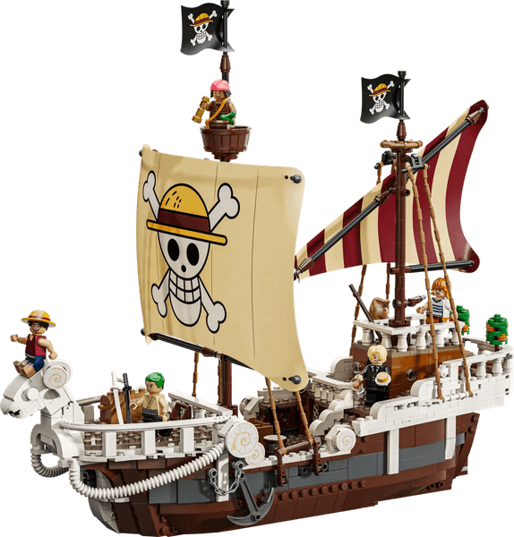 One Piece gusarska ladja Going Merry (75639), mini figurice, sestavljiva piratska ladja