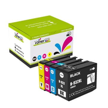 Toner123 Komplet HP 932XL + HP 933XL (C,M,Y) / C2P42AE zamjenske tinte (4) - crna, cijan, magenta, žuta