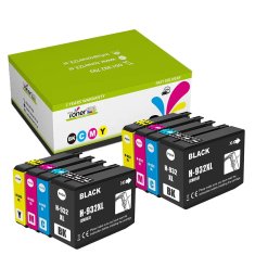 Toner123 Komplet 2 × HP 932XL + 6 × HP 933XL (C,M,Y) zamjenske tinte (8) - 2× crna, 2× cijan, 2× magenta, 2× žuta