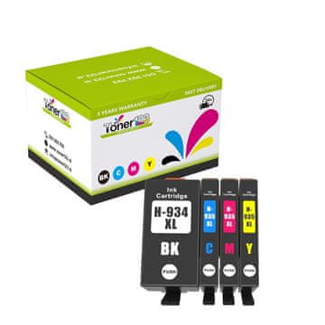 Toner123 Komplet HP 934XL + 935XL / Officejet Pro 6230, 6820, 6830 zamjenske tinte (4) - crna XL, cijan XL, magenta XL, žuta XL