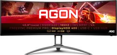 AOC Agon AG493UCX2 monitor, 124 cm (48,8&quot;), VA, DQHD, 165 Hz, USB-C PD