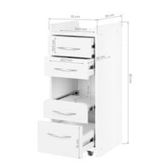 ACTIVESHOP Mini ormarić 969 bijeli