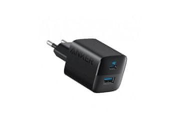 Anker 323 adapter, USB-C, USB-A, 33 W, crni (A2331G11)