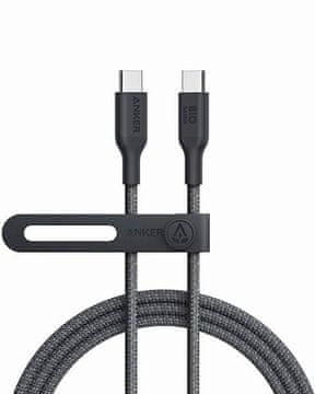 Anker 544 USB-C na USB-C kabel, 140 W, najlon, 1,8 m, crni (A80F6H11)