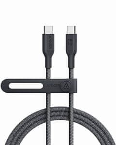 544 kabel USB-C na USB-C, 140 W, najlon, 1,8 m, črn (A80F6H11)