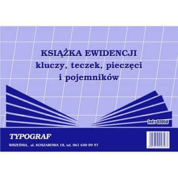Knjiga za ključeve, fascikle i pečate A5 formata