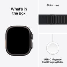 Apple Pametni sat Watch Ultra 3, GPS + Cellular, 49 mm, crni, remen Alpine Loop, crni - L